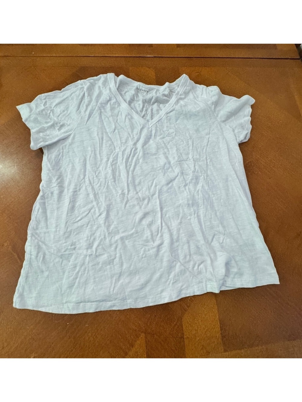Old Navy women’s White Cotton T-Shirt Size L 381